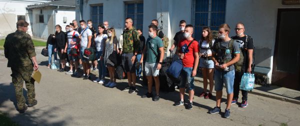 Uczniowie u Terytorialsów