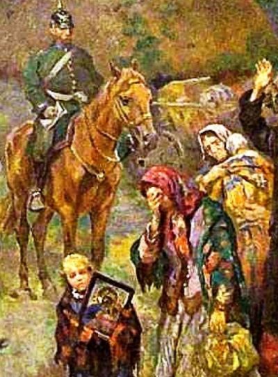 obraz Konstantego Górskiego Rugi pruskie z 1915