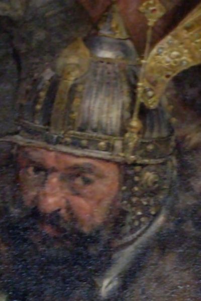 Janusz Zbaraski, fragment obrazu Batory pod Pskowem Jana Matejki.