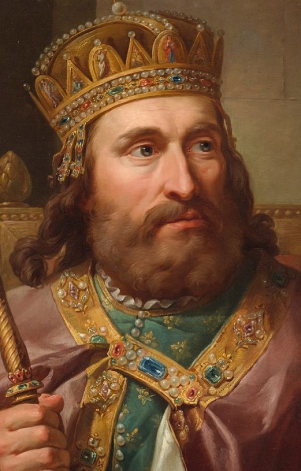 Ludwik Węgierski na obrazie Marcello Bacciarelliego z 1771 r