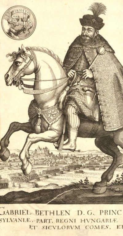 Dowodzący pod Wiedniem wojskami Siedmiogrodu Gabriel Bethelen na portrecie z epoki