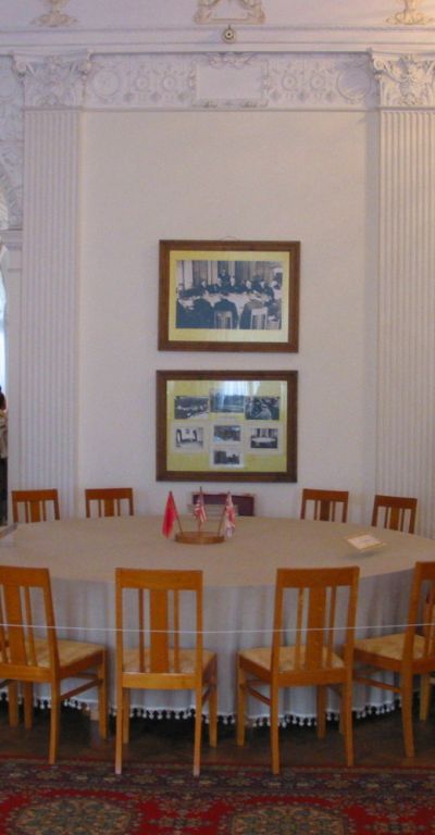 Pokój w Pałacu w Liwadii w którym toczyły się obrady Wielkiej Trójki, widok współczesny,