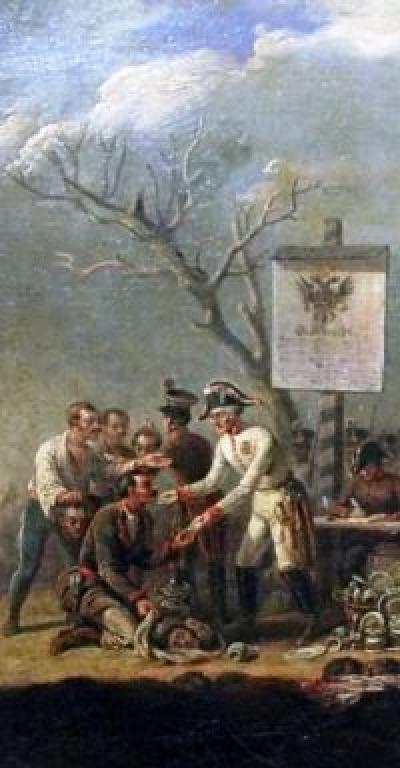 obraz Jana Lewickiego Rzeź galicyjska z 1871 r.,