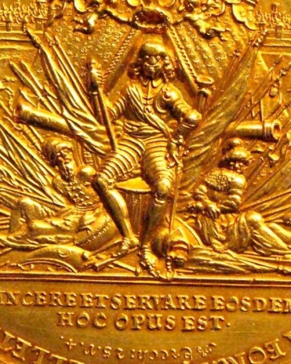 Medal wybity z okazji odsieczy Smoleńska przez Władysława IV Wazę w 1634 r