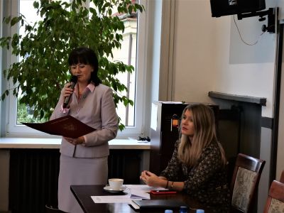 Uroczyście na XL Sesji Rady Powiatu Mławskiego
