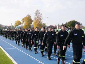 Strażacy OSP rywalizowali na mławskim stadionie