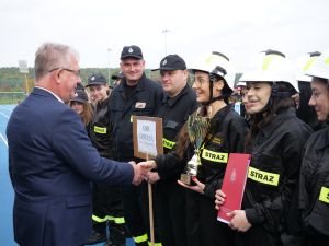 Strażacy OSP rywalizowali na mławskim stadionie