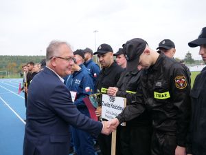 Strażacy OSP rywalizowali na mławskim stadionie
