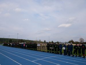 Strażacy OSP rywalizowali na mławskim stadionie