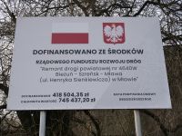 Remont drogi powiatowej Nr 4640W Bieżuń-Szreńsk-Mława (ul. Henryka Sienkiewicza) w Mławie (2)