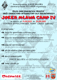 PLAKAT PROMUJĄCY OBÓZ