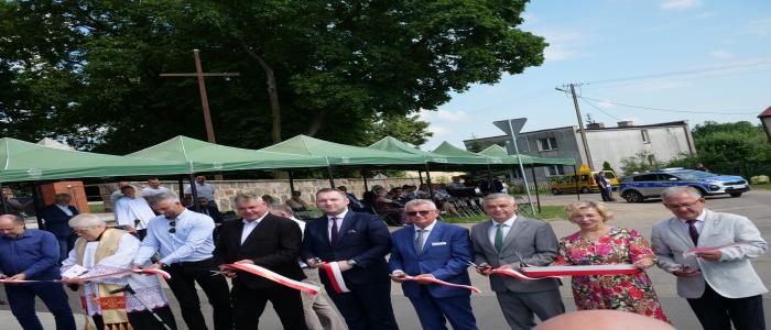 Uroczyste otwarcie drogi powiatowej w Wyszynach Kościelnych