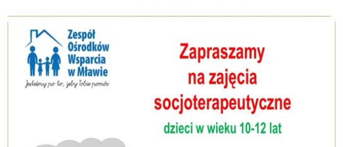 ZOW w Mławie zaprasza na zajęcia socjoterapeutyczne
