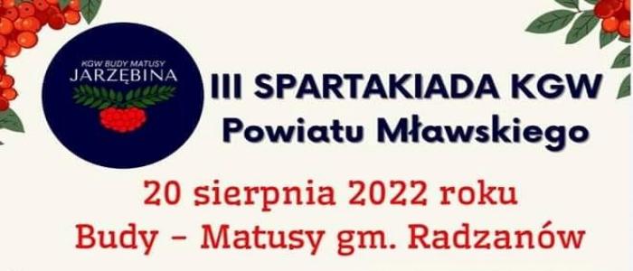 KGW Budy Matusy "Jarzębina" zaprasza na III Spartakiadę KGW Powiatu Mławskiego