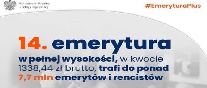 Ruszają wypłaty czternastej emerytury. To 11,4 mld zł dla 9 mln seniorów
