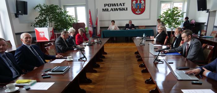 XXXIX Sesja Rady Powiatu Mławskiego - transmisja