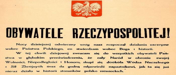 1 września 1939 roku - Inwazja Niemiec na Polskę