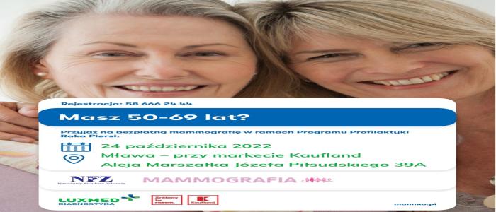 Miesiąc Profilaktyki Raka Piersi - badania w mobilnej pracowni mammograficznej LUX MED