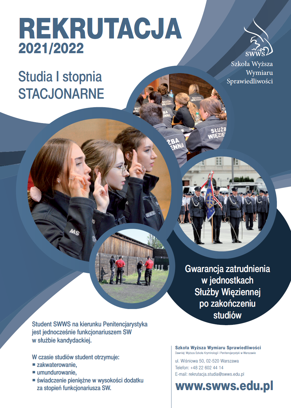 Informacja o rekrutacji na studia w Szkole Wyższej Wymiaru Sprawiedliwości