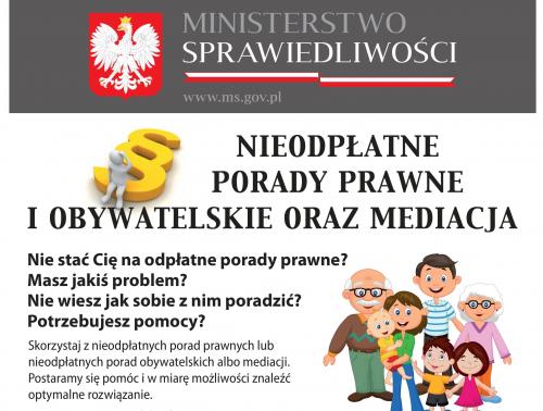 Zarejestruj się na wizytę do punktu nieodpłatnej pomocy prawnej lub obywatelskiej.