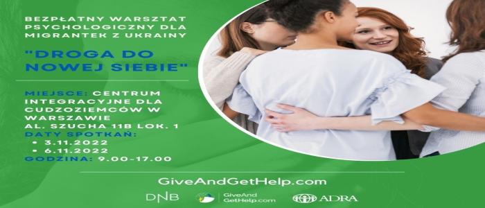 Bezpłatny, wzmacniający warsztat psychologiczny dla migrantek z Ukrainy