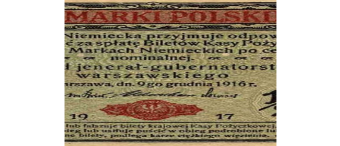 9 grudnia 1916 roku - Pierwsza emisja marki polskiej