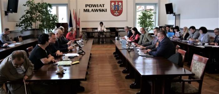 XLIV Sesja Rady Powiatu Mławskiego - transmisja