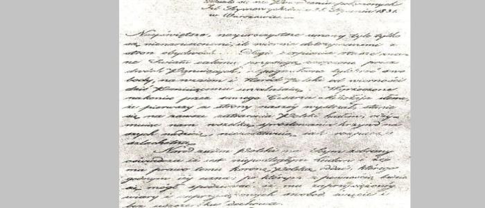 25 stycznia 1831 roku - Detronizacja cara Mikołaja I jako króla polskiego