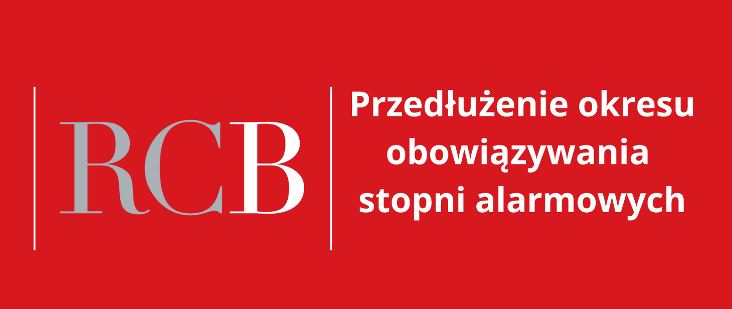 Przedłużenie obowiązywania stopni alarmowych do 31 maja 2023 r.