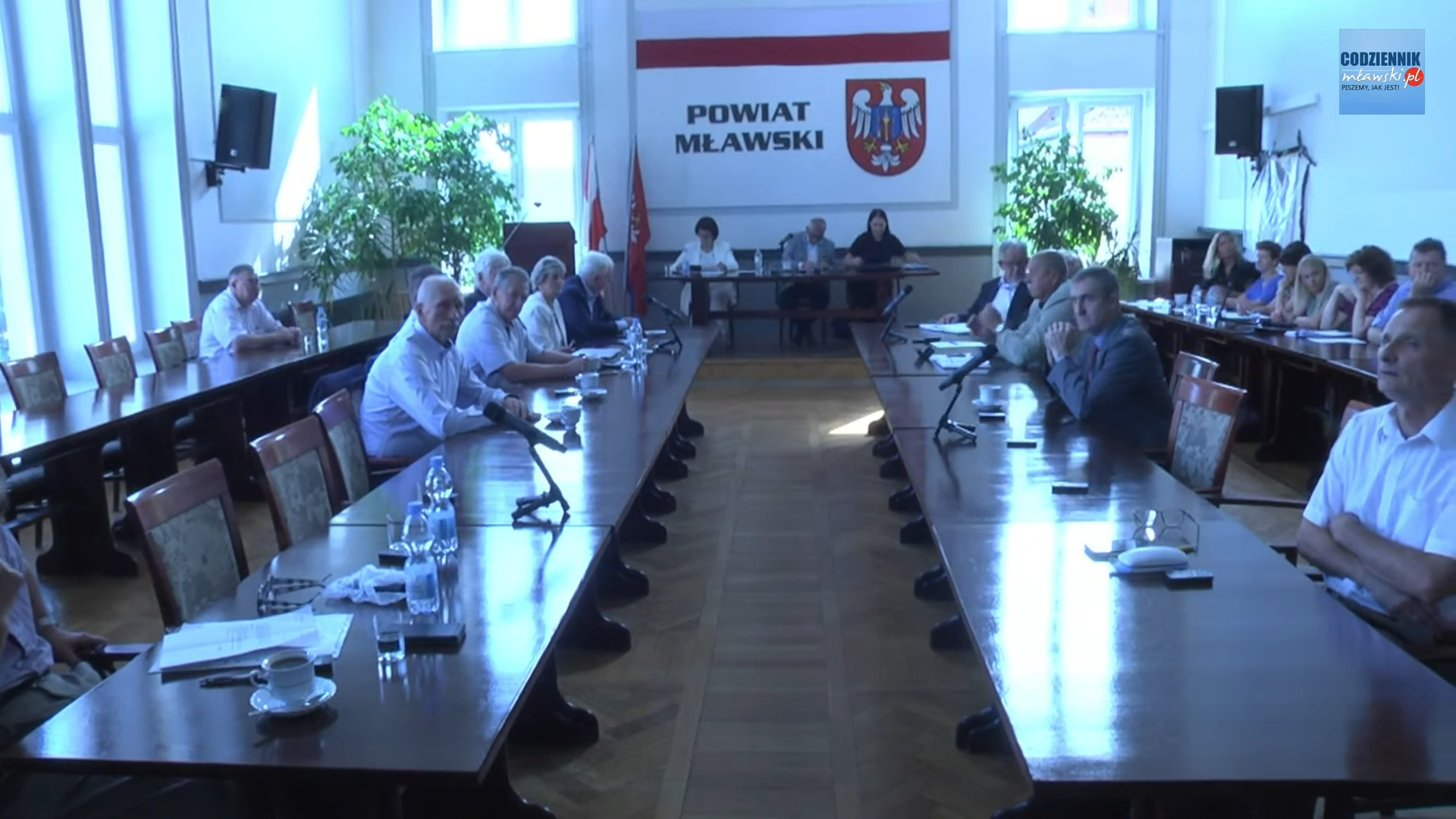 LII nadzwyczajna sesja Rady Powiatu Mławskiego 20.07.2023 r.