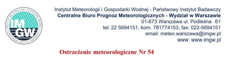 Ostrzeżenie meteorologiczne