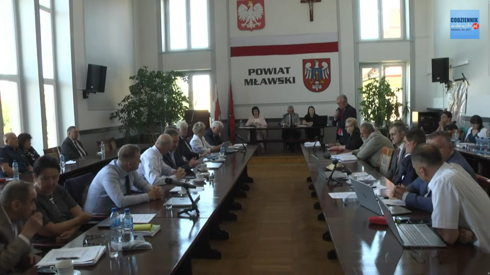 Zaproszenie na LIV Sesję Rady Powiatu Mławskiego