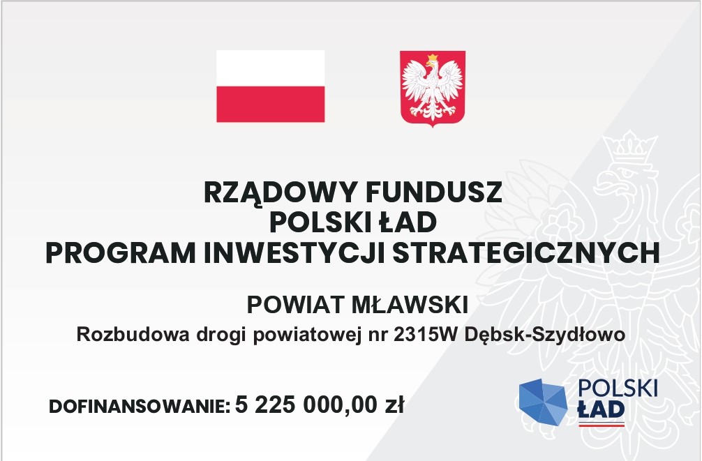 Kolejne dotacje dla Powiatu Mławskiego