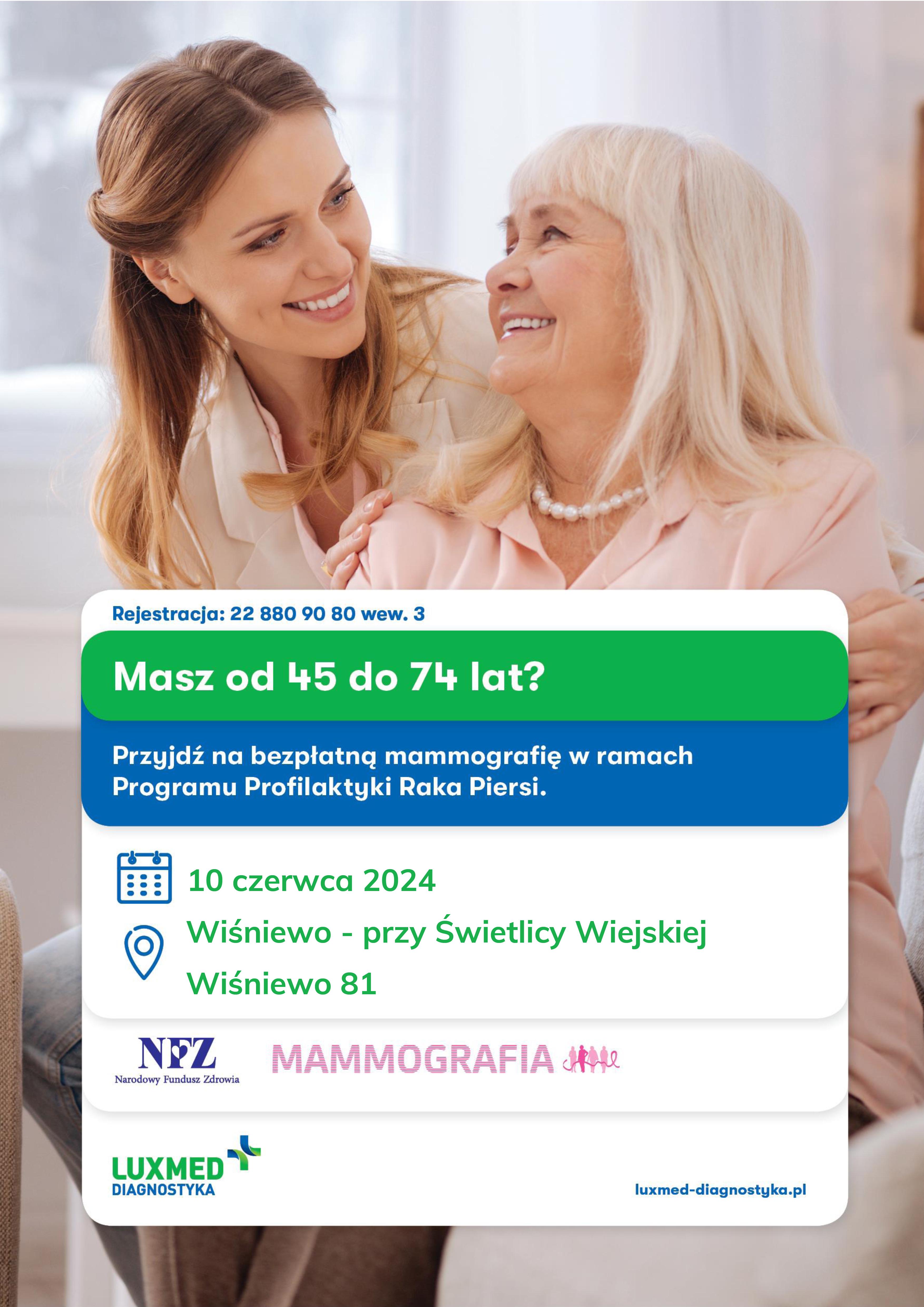 Bezpłatna mammografia w ramach programu Profilaktyki Raka Piersi