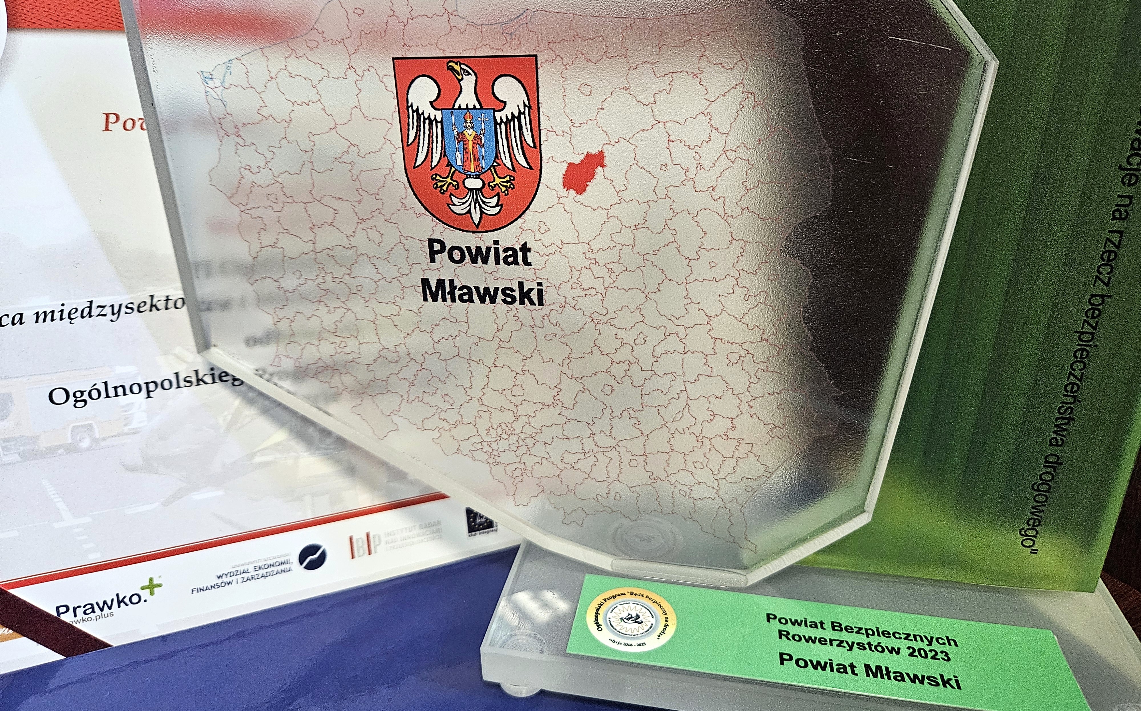 Powiat mławski najbezpieczniejszy dla rowerzystów – wyjątkowa nagroda