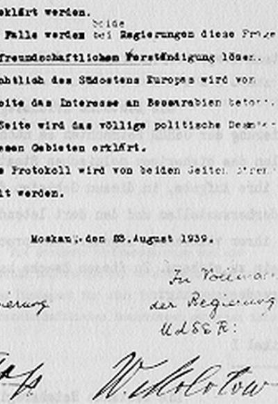 23 sierpnia 1939 roku - Pakt Ribbentrop-Mołotow