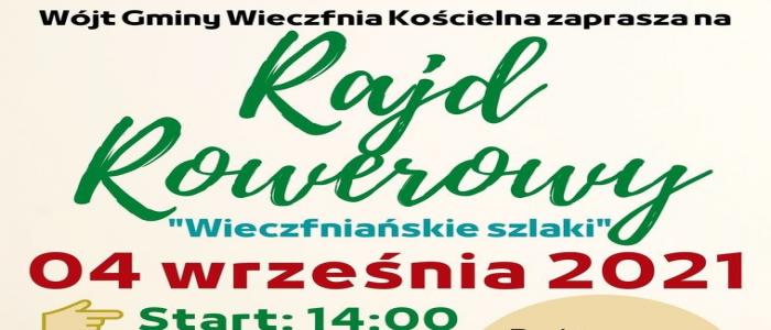 Wójt Gminy Wieczfnia Kościelna zaprasza na rajd rowerowy "Wieczfniańskie szlaki"
