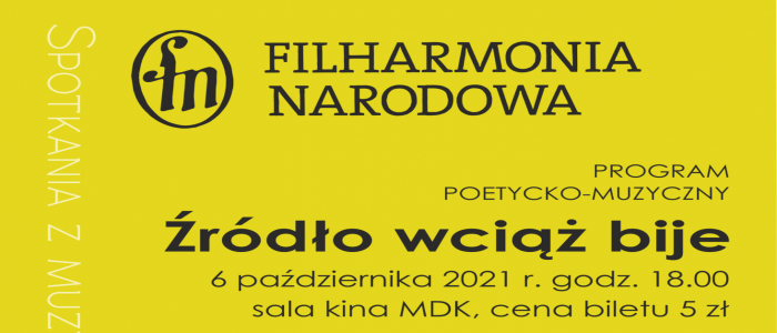 MDK zaprosza na Koncert Filharmonii Narodowej